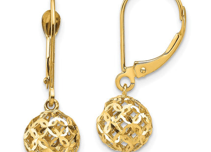 14k Yellow Gold Earrings Style YE1871 - Classique Jewelry Inc.
