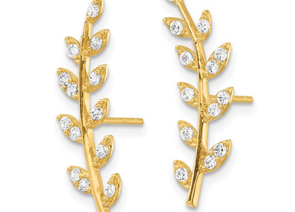14k Yellow Gold Earrings Style YE1887 - Classique Jewelry Inc.
