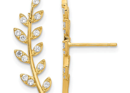 14k Yellow Gold Earrings Style YE1887 - Classique Jewelry Inc.