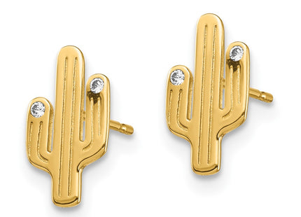 14k Yellow Gold Earrings Style YE1891 - Classique Jewelry Inc.