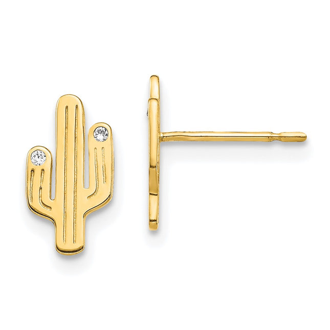 14k Yellow Gold Earrings Style YE1891 - Classique Jewelry Inc.