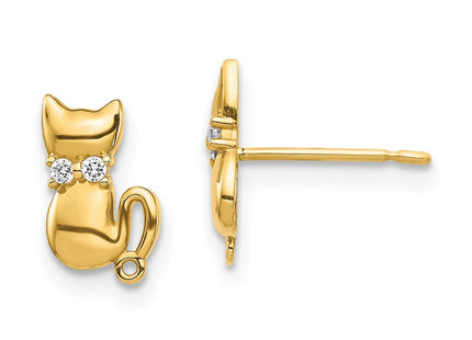 14k Yellow Gold Earrings Style YE1892 - Classique Jewelry Inc.