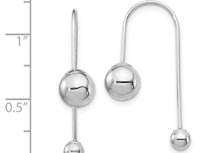 14k White Gold Earrings Style YE1896 - Classique Jewelry Inc.