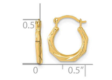 14k Yellow Gold Earrings Style YE1899 - Classique Jewelry Inc.