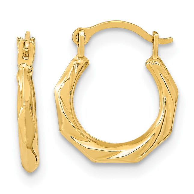 14k Yellow Gold Earrings Style YE1899 - Classique Jewelry Inc.