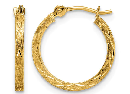 14K gold hoop earrings