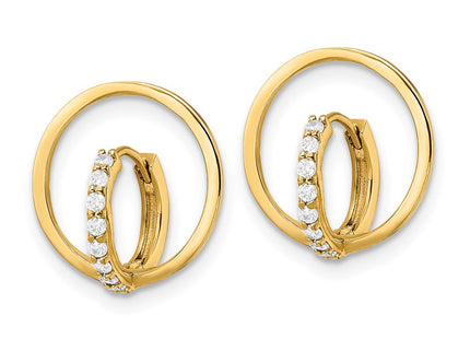 14k Yellow Gold Earrings Style YE1920 - Classique Jewelry Inc.