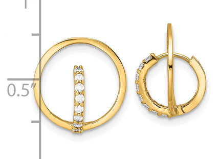 14k Yellow Gold Earrings Style YE1920 - Classique Jewelry Inc.