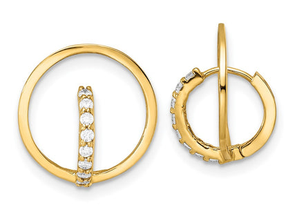 14k Yellow Gold Earrings Style YE1920 - Classique Jewelry Inc.