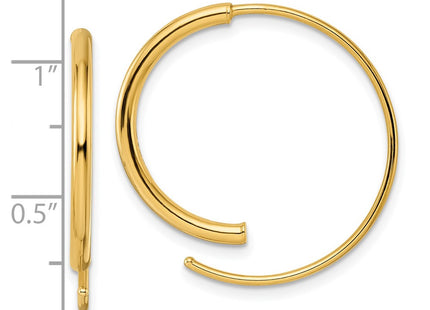 14k Yellow Gold Earrings Style YE1922 - Classique Jewelry Inc.