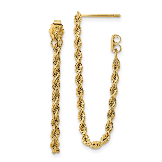 14k Yellow Gold Earrings Style YE1927 - Classique Jewelry Inc.