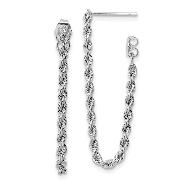14k White Gold Earrings Style YE1927W - Classique Jewelry Inc.
