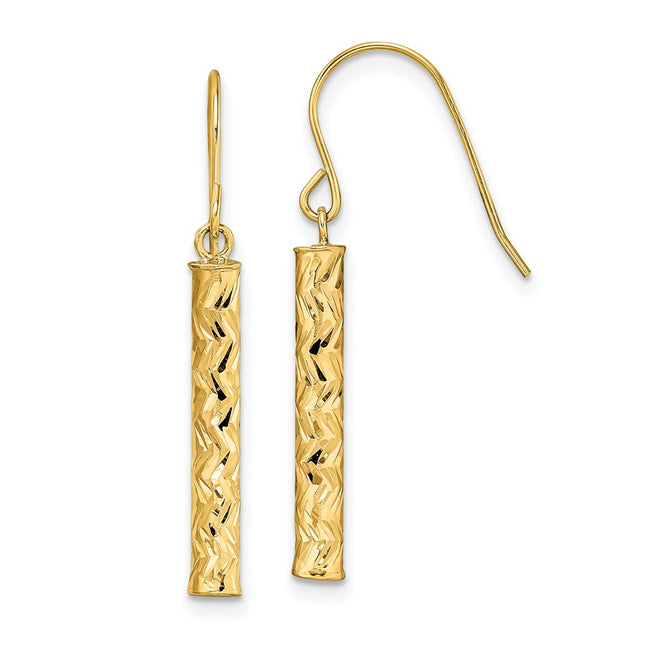 14k Yellow Gold Earrings Style YE1928 - Classique Jewelry Inc.