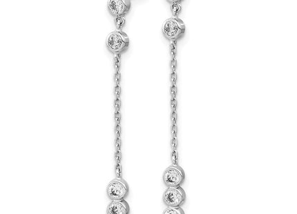 14k White Gold Earrings Style YE1929 - Classique Jewelry Inc.