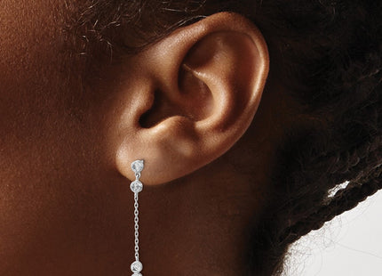 14k White Gold Earrings Style YE1929 - Classique Jewelry Inc.