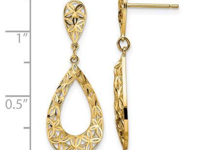 14k Yellow Gold Earrings Style YE1934 - Classique Jewelry Inc.