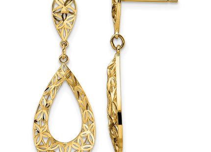 14k Yellow Gold Earrings Style YE1934 - Classique Jewelry Inc.