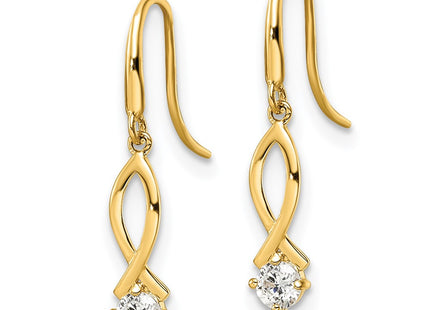 14k Yellow Gold Earrings Style YE1935 - Classique Jewelry Inc.