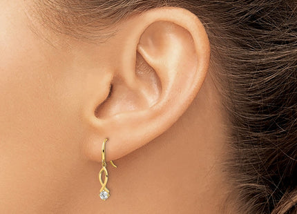 14k Yellow Gold Earrings Style YE1935 - Classique Jewelry Inc.