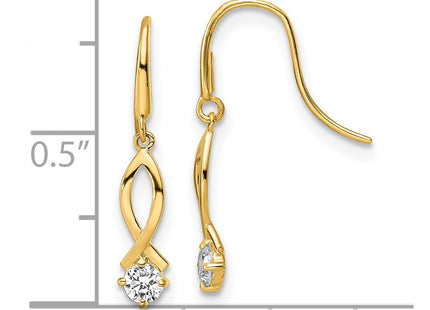 14k Yellow Gold Earrings Style YE1935 - Classique Jewelry Inc.