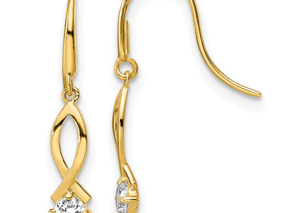 14k Yellow Gold Earrings Style YE1935 - Classique Jewelry Inc.