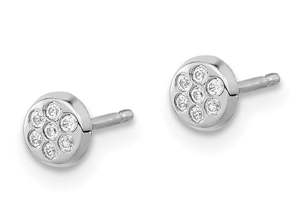 14k White Gold Earrings Style YE1952 - Classique Jewelry Inc.