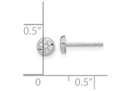 14k White Gold Earrings Style YE1952 - Classique Jewelry Inc.