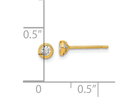 14k Yellow Gold Earrings Style YE1954 - Classique Jewelry Inc.