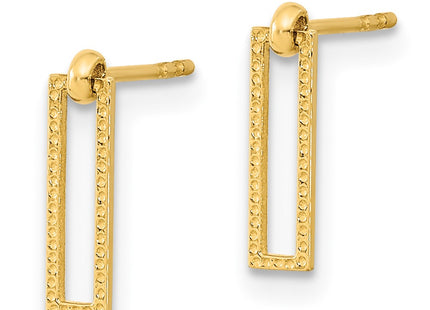 14k Yellow Gold Earrings Style YE1961 - Classique Jewelry Inc.