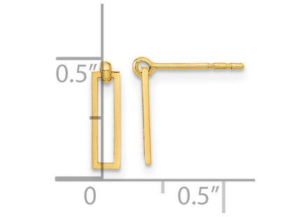 14k Yellow Gold Earrings Style YE1961 - Classique Jewelry Inc.