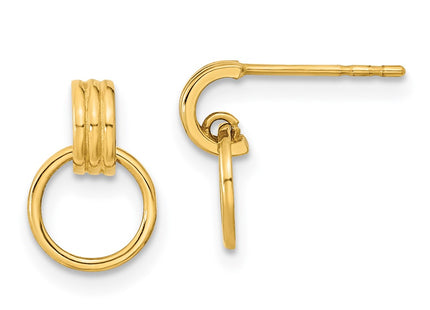 14k Yellow Gold Earrings Style YE1980 - Classique Jewelry Inc.