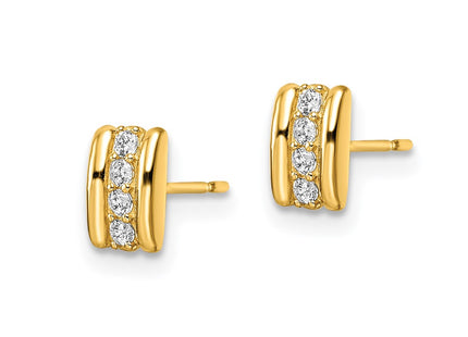 14k Yellow Gold Earrings Style YE1987 - Classique Jewelry Inc.