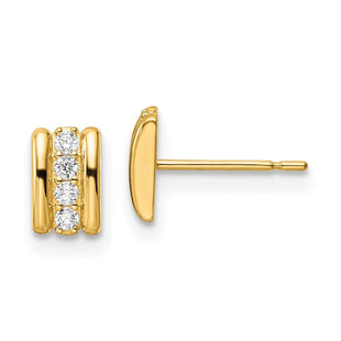 14k Yellow Gold Earrings Style YE1987 - Classique Jewelry Inc.