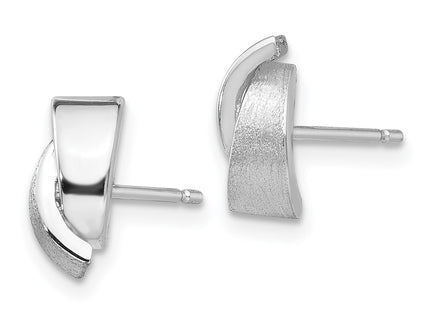 14k White Gold Earrings Style YE199 - Classique Jewelry Inc.