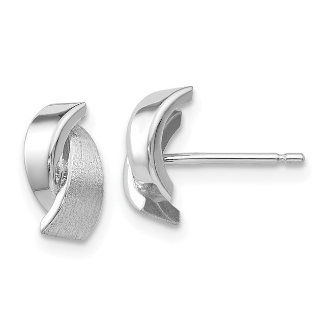 14k White Gold Earrings Style YE199 - Classique Jewelry Inc.