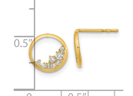 14k Yellow Gold Earrings Style YE2002 - Classique Jewelry Inc.