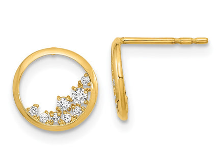 14k Yellow Gold Earrings Style YE2002 - Classique Jewelry Inc.