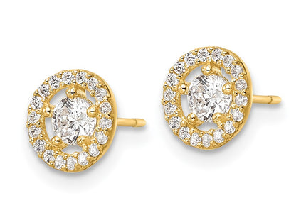 14k Yellow Gold Earrings Style YE2004 - Classique Jewelry Inc.