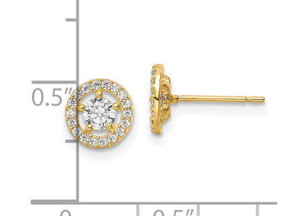 14k Yellow Gold Earrings Style YE2004 - Classique Jewelry Inc.
