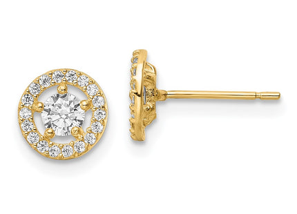 14k Yellow Gold Earrings Style YE2004 - Classique Jewelry Inc.