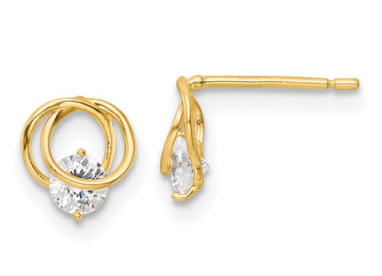 14k Yellow Gold Earrings Style YE2005 - Classique Jewelry Inc.