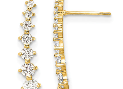 14k Yellow Gold Earrings Style YE2012 - Classique Jewelry Inc.