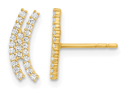 14k Yellow Gold Earrings Style YE2013 - Classique Jewelry Inc.