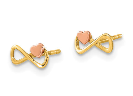 14k Two-tone Earrings Style YE2023 - Classique Jewelry Inc.