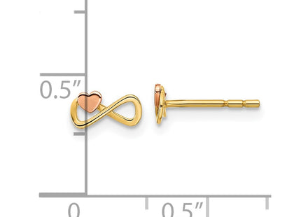 14k Two-tone Earrings Style YE2023 - Classique Jewelry Inc.