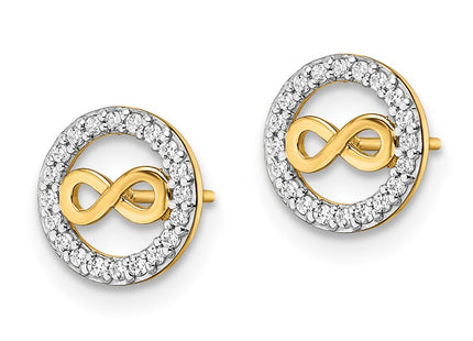 14k Yellow Gold Earrings Style YE2024 - Classique Jewelry Inc.