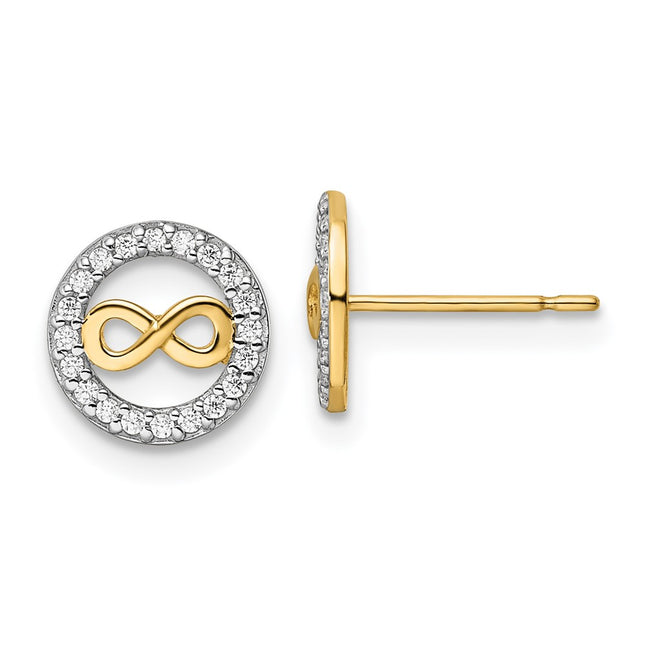 14k Yellow Gold Earrings Style YE2024 - Classique Jewelry Inc.