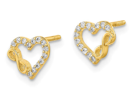 14k Yellow Gold Earrings Style YE2033 - Classique Jewelry Inc.