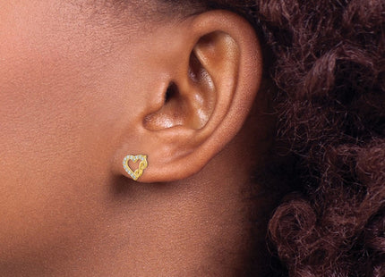 14k Yellow Gold Earrings Style YE2033 - Classique Jewelry Inc.