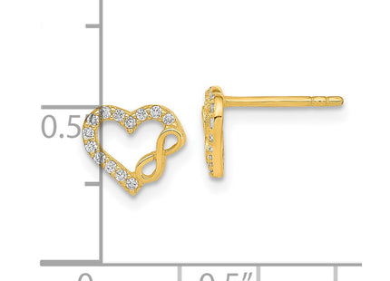 14k Yellow Gold Earrings Style YE2033 - Classique Jewelry Inc.